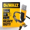 DEWALT Heavy Duty USB C Cable, Premium Braided Nylon USB A to Type C Charger Cable Fast Charging for iPhone 17/16/15 Series, Samsung Galaxy S10 S10+ / Note 9, LG V30 (USB 2.0, Black, 1 feet)