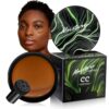 dfjdskl Mushroom Head Air Cushion CC Cream - Tattoo Cover up Moisturizing BB Creams Foundation, Long-Lasting Waterproof Concealer Full Coverage for Even Skin Tone (Dark Brown, 1 PCS)
