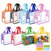 Dfqsofd 9 Packs Toy Storage Bags with Labels, 9 Colors Reusable Toy Bags