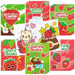 DGjianfei 24PCS Coloring Books Bulk for Kids Animal DIY Art Drawing Book (Strawberry)