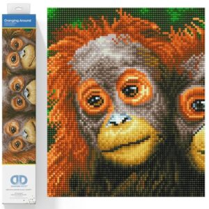 DIAMOND DOTZ Oranging Around Diamond Painting Kit for Adults with Gems