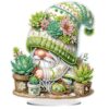 Diamond Painting Kits for Adults Beginners, 5D Full Drill Dwarf Succulents Crystal Art Desktop Ornament, DIY Single Sided Home Office Desk Decor, Creative Craft Gift Set with Tools