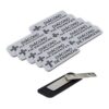 Diácono de Finanzas (Cross) Rounded Corners Name Tag/Badge, 1 x 3 Spanish Church Staff Badge with Magnet Backing, Silver (10 Pack)