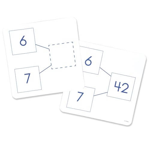 Didax Number Bonds Activity Cards – Multiplication & Division Math Flash Cards for Fact Families, Number Relationships & Math Fluency – 80 Two-Sided Cards for Grades 3–6 Classroom or Homeschool