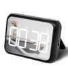 Digital Large Display Visual Timer Stopwatch for Kitchen Teacher School Classroom Cooking, Night Light Magnetic Bathroom Makeup Mirror LED Stop Clock Timer, 99 Minutes Countdown, Loud/Silent (Black)