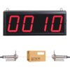Digital LED Counter Count Up to 9999 Laser Sensor 4in Digits Display Counter People Visitor Counter 110-240V