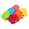 DIKACA 6pcs Magnetic Fridge Clips for Kitchen and Office Use, Metal Magnetic Memo Clips Securely Hold Notes, Photos, or Reminders with Modern and Minimalist Design, Mini Fridge