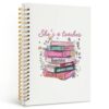 Dilemat Teacher Gifts Notebook,Teacher Appreciation Gifts Journal for Writing,Teacher Must Haves,Gift for Teacher Last Day of School,Preppy Floral Teachers Hardcover Spiral Notebook Journal 5.5x8.3 Inch