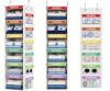 DIMJ Weekly Clothes Organizer for Kids - 2 in 1 Hanging Closet Organizer 6-Shelf Daily Monday Friday and Weekend Hanging Shelf Over the Door/Closet, for School Outfits for Girls/Boys, White