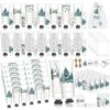 Dimsile 50 Sets Christmas Hand Cream and Lip Balm Gift Bulk Green Neutral Christmas Stocking Stuffers Holiday Gifts Xmas Party Favors for Women Coworkers Winter Lip Care with Organza Bags Tags