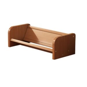 DimyFew Desktop Bookshelf Book Rack Desk Organizer Book Stand Made of Polished Bamboo with Screw Fastened Sides for Strength Suitable for workspace Study Dorm Room Home Office windowsill, 50cm