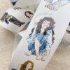 DingDing Vol11-40 Scatter,Pre-cut Washi Paper of PET Tape Stickers,2.36 INx10.94 YD,Original Vintage Character Design for Scrapbooks Supplies,Journaling,Junk Journal,Bullet Journals,Planners