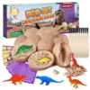 Dino Eggs Dig Kit, 12 Pack Dinosaur Eggs Excavation Science Experiments Kits for Kids 4-12, Dinosaur Toys for 3 4 5 6 7 8 9 10 Year Old Boys Girls
