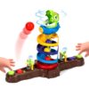 Dinosaur Ball Drop Tower Toy, Dino Spin Twister Toddlers Toy;1-4 Player PK
