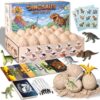 Dinosaur Eggs Digging Kit, Dino Party Favors for Kids Age 3-12 (Pack of 24)