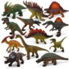 Dinosaur Toys, 12 Pack Realistic Dino Figures with Storage Box for Kids