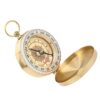 Dioche Camping Survival Metal Pocket with Luminous Dial for Hiking Mountaineering Outdoor Navigation