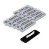 Director de Alabanza (Cross) Rounded Corners Name Tag/Badge, 1 x 3 Spanish Church Staff Badge with Magnet Backing, Silver (10 Pack)