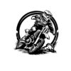 Dirt Bike Motocross Rider Metal Wall Art, Black Wrought Iron Style Decor, Garage Man Cave Bar Decor, Game Room Wall Hanging, Birthday Gift for Men (Black,24 inch)