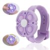 DISFAT Fidget Bracelet for Kids,pop it Fidget Bracelet,Anxiety Stress Relief,Kids Boys Girls Sensory Bracelet ADHD Autism,Birthday Favors for Kids Christmas Holiday Activity Gift(Purple)