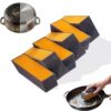 Dishes Washing Sponge, Cleaning Sponge, Multi-Purpose Scrub Sponge for Pots, Pans, Sink & Cookware, Black, 6