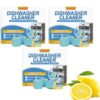 Dishwasher Cleaning Tablets, Dishwasher Cleaner Tablets for Monthly Machine Care, Helps Reduce Grease, Food Residue Buildup