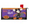 Disney Mickey Mouse Halloween Mailbox Cover, Un-Boo-Lievable Spooky Fully Magnetic Mailbox Wrap with Address Numbers, UV-Protected, Fits Standard Mailboxes