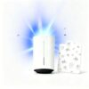 Dispest Flying Insect Trap with 12 Refill Cartridges, Indoor Bug Catcher, Blue & UV Light, Plug-in, for Gnats, Flies