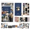 Diuhofart Galaxy Moon Scrapbook Kit, Vintage Collage Junk Journal Supplies