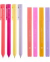 DIVERSEBEE Aesthetic Highlighters and Gel Pens, Earthy Bible Highlighters No Bleed, 8 Pack Assorted Colors Cute Journaling Pens, Bible Study Supplies (Inspire)