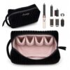 Divitize Hair Tools Travel Bag compatible with Dyson Airwrap Travel Case, fits Flexstyle Hair Dryer Bag, Complete Styler and Attachments (Black Velvet)