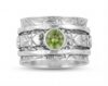 Divyanshi Jewellers 925 Sterling Silver Heart Spinner Stone Ring with Gemstone Handmade Ring For Men