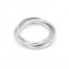 Divyanshi Jewellers Solid 925 Sterling Silver Triple Interlocking Rolling Russian Band Handmade Ring for Men & Women's