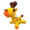 DIY 3D Animal Beadwork Crafts Kit DIY Keychain Making Art Cute Bead Craft Set Beaded Animal DIY Kit for Keychain Bag Charm Pendant Decorations (D)