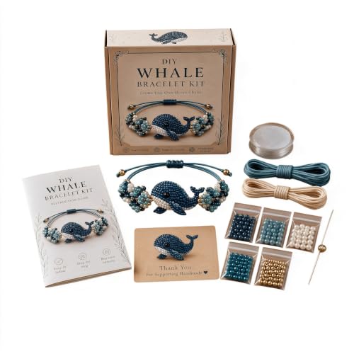 DIY Beaded Bracelet Making Kit, Beginner-Friendly Beaded Bracelet Animal Making Kit, Three-Dimensional Beadwork Jewelry Craft Kit with Full-Color Instruction Sheet, for Craft Lover (Hummingbird)