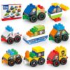 DIYBee Toddler Car Building Blocks STEM Toy, Build 8 Cars