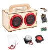 DIY Bluetooth Speaker Kit with LED Lights & Colored Pencils - STEM Building Science Kit for Kids Ages 8-14, Electronic Engineering Project Kit, Creative Gift for Teen Boys & Girls Age 9 10 11 12 16