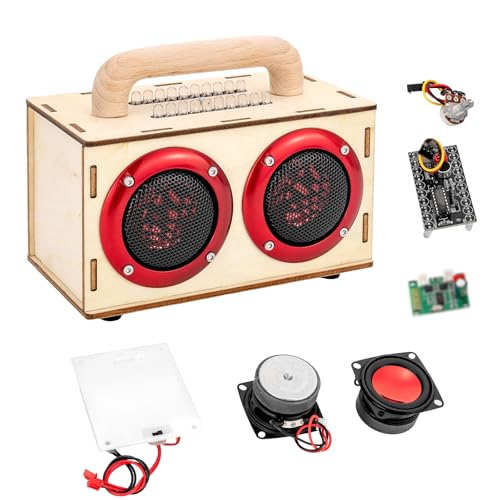 DIY Bluetooth Speaker Kit with LED Lights & Colored Pencils - STEM Building Science Kit for Kids Ages 8-14, Electronic Engineering Project Kit, Creative Gift for Teen Boys & Girls Age 9 10 11 12 16