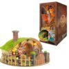 DIY Book Nook Kit- 3D Wood Miniature House Kit Jigsaw Building Model Home Decor