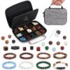 DIY Bracelet Making Kit, Natural Wooden Stone Beads Gift Craft
