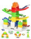 DIY Building Blocks Car Ramp Race Track Toy for Kids, STEM Gift