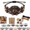 DIY Charm Bracelet Animal Bead Making Kit,2026 Adjustable 3DJewelry Supplies with Charms Bracelet Jewelry Art Crafts,Gifts for Friends, Family & DIY Craft Lovers,Full-Color Instruction Sheet，E-Dog