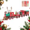 DIY Christmas Wooden Train Set 3D Assembly Puzzle Kit，2