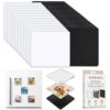 DIY Clear Acrylic Fridge Magnet Kit, Custom Magnets for Photo Refrigerator with Adhesive, Rectangle Round Thin Memory Transparent Picture Backing, Maqnet Photoes Frames Make Own