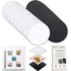 DIY Clear Acrylic Fridge Magnet Kit, Custom Magnets for Photo Refrigerator with Adhesive, Rectangle Round Thin Memory Transparent Picture Backing, Maqnet Photoes Frames Make Own