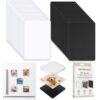 DIY Clear Acrylic Fridge Magnet Kit, Custom Magnets for Photo Refrigerator with Adhesive, Rectangle Round Thin Memory Transparent Picture Backing, Maqnet Photoes Frames Make Own