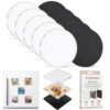 DIY Clear Acrylic Fridge Magnet Kit, Custom Magnets for Photo Refrigerator with Adhesive, Rectangle Round Thin Memory Transparent Picture Backing, Maqnet Photoes Frames Make Own