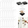 DIY Clear Acrylic Fridge Magnet Kit, Peel & Stick Picture Frames with Adhesive Backing, Custom Magnetic Photo Display Craft Set for Kitchen Office Classroom Party Decor (50)