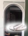 DIY Curved Arch Trim Kit, 3.3-32.8 ft Adjustable Wall Molding for Interior Doors, Half-Circle Decorative Moulding, Easy Cut Doorway Trim (2.3cm Wide, 4m Long)