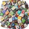 DIYDEC 200pcs Mini Books Miniatures Dollhouse Books for Anxiety Bookshelf Tiny Plastic Books for Dollhouse Decor Accessories DIY Crafting Library Bookshelf Fillers